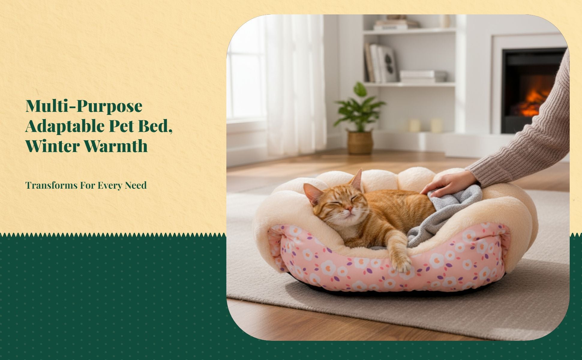 Cat Bed, Cozy Plush Sofa, Enclosed Dog Bed, Removable Pad