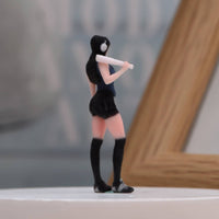 Street Look Female Figurine Detailed Mini Girl Model Collectible