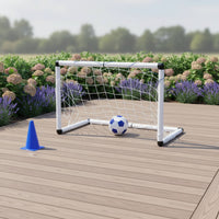 Kids Soccer Goals Ball Pump Included Compact Football Goals Easy to Set Athletic Gear for Backyard