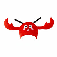 Cartoon Crustacean Headwear Adorable 3D Crab Headgear for Photo Shoots