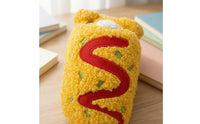 Soft Creature Pen Holder Case Yellow School Storage Portable