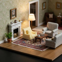 Miniature Single Sofa Realistic Design for Hobbyists