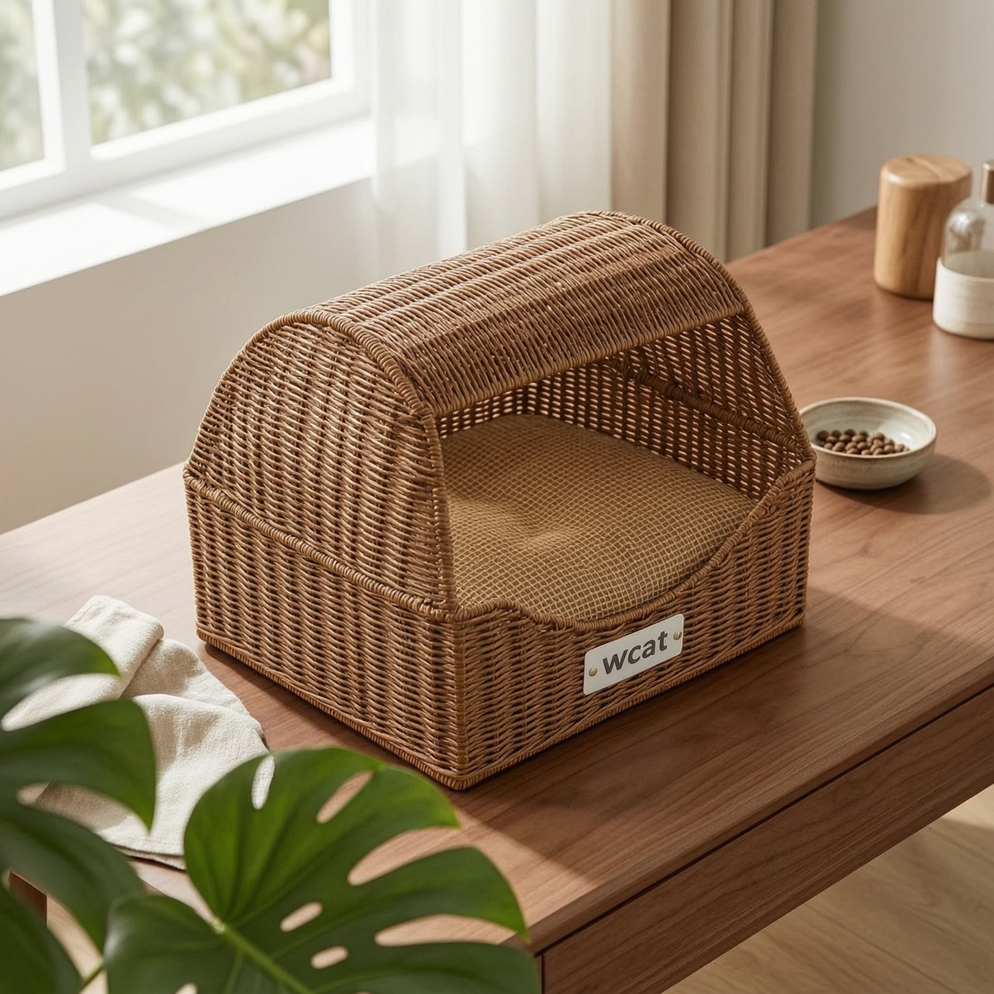 Drawer Type Pet Bed Breathable Semi Enclosed Feline Bed Cozy for Cats