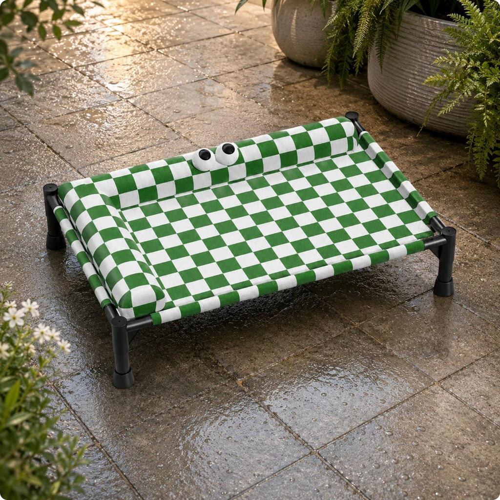Dog Bed with Supportive Side Easy to Clean Supportive Side Pet Bed Printed