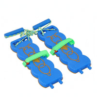 Foot-Shaped Training Boards Creature Outline Paired Foot Boards Raised Pegs