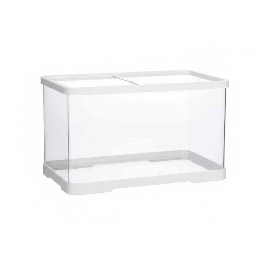 Transparent Reptile Habitat Easy Clean Acrylic Arachnid Enclosure Ventilated Gecko Enclosure for Desktop