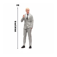 1/18 Scale Leader Figure Collectible Vintage Design Male Character Miniature Gift Professional Motif Man Figurine for Desk