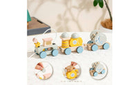 Wooden Creature Train Educational Wooden Pull Train Parent-Child Interaction