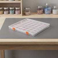 Bead Organizer Tray Box Leak-Resistant Bead Storage Box Clear with Lid Container