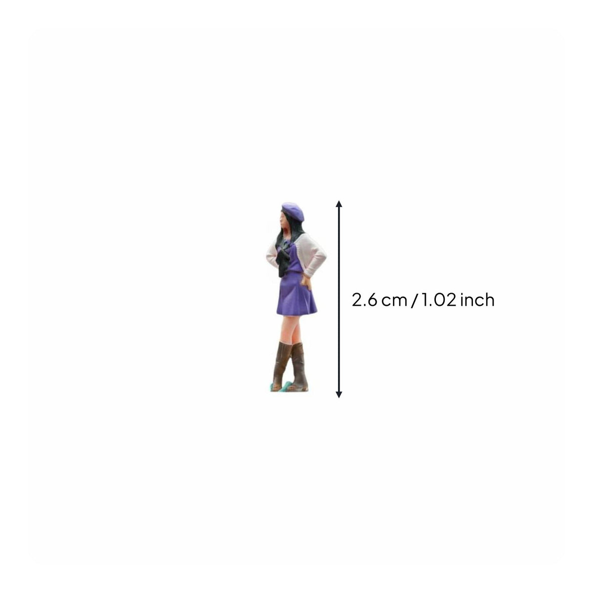 Peace Sign Girl Miniature Highly Detailed Hobby Supply Resin Material