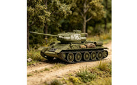 T-34/85 Tank Model Collectible Miniature 1/72 Scale Tank Model Detailed Parts for Hobbyists, Collection