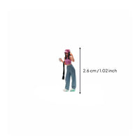 Peace Sign Girl Miniature Highly Detailed Hobby Supply Resin Material