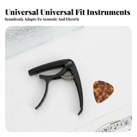 Guitar Capo Preserving Silicone Pad Acoustic Electric Guitar Capo Maintains Intonation Musical Instrument Accessory for Stage Performance, Live Gigs