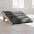 Foldable Dog Ramp Ribbed Textile Wooden Pet Ramp Wedge-Shaped Wooden Pet Steps for Small Dogs, Elevated Areas