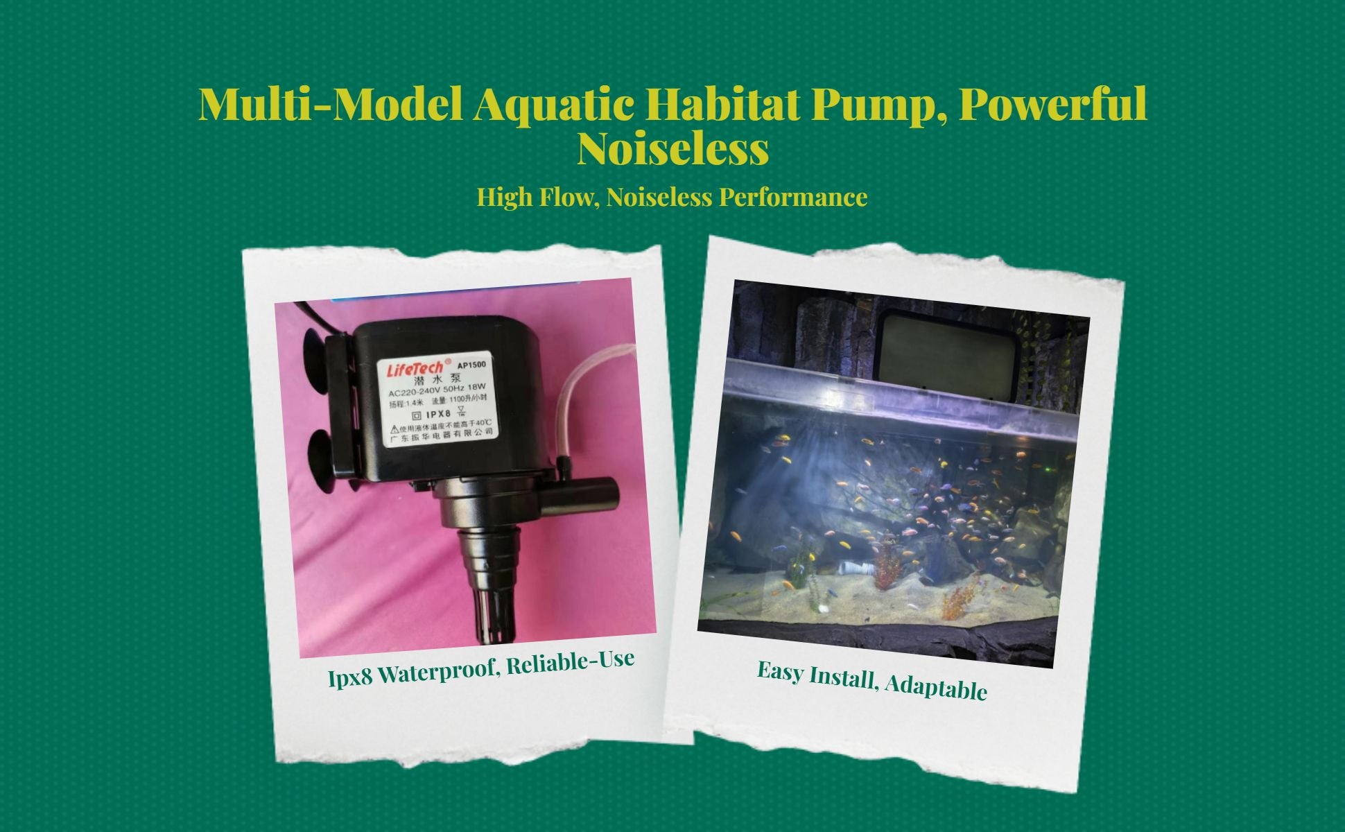 Quiet aquarium water circulator