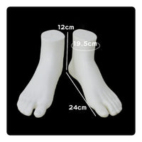 PVC Foot Display Model Reusable Toe-Separated Foot Model Fine Workmanship