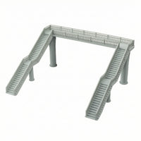 Pedestrian Overpass Assembled Model Overpass with Stairways for Hobbyists