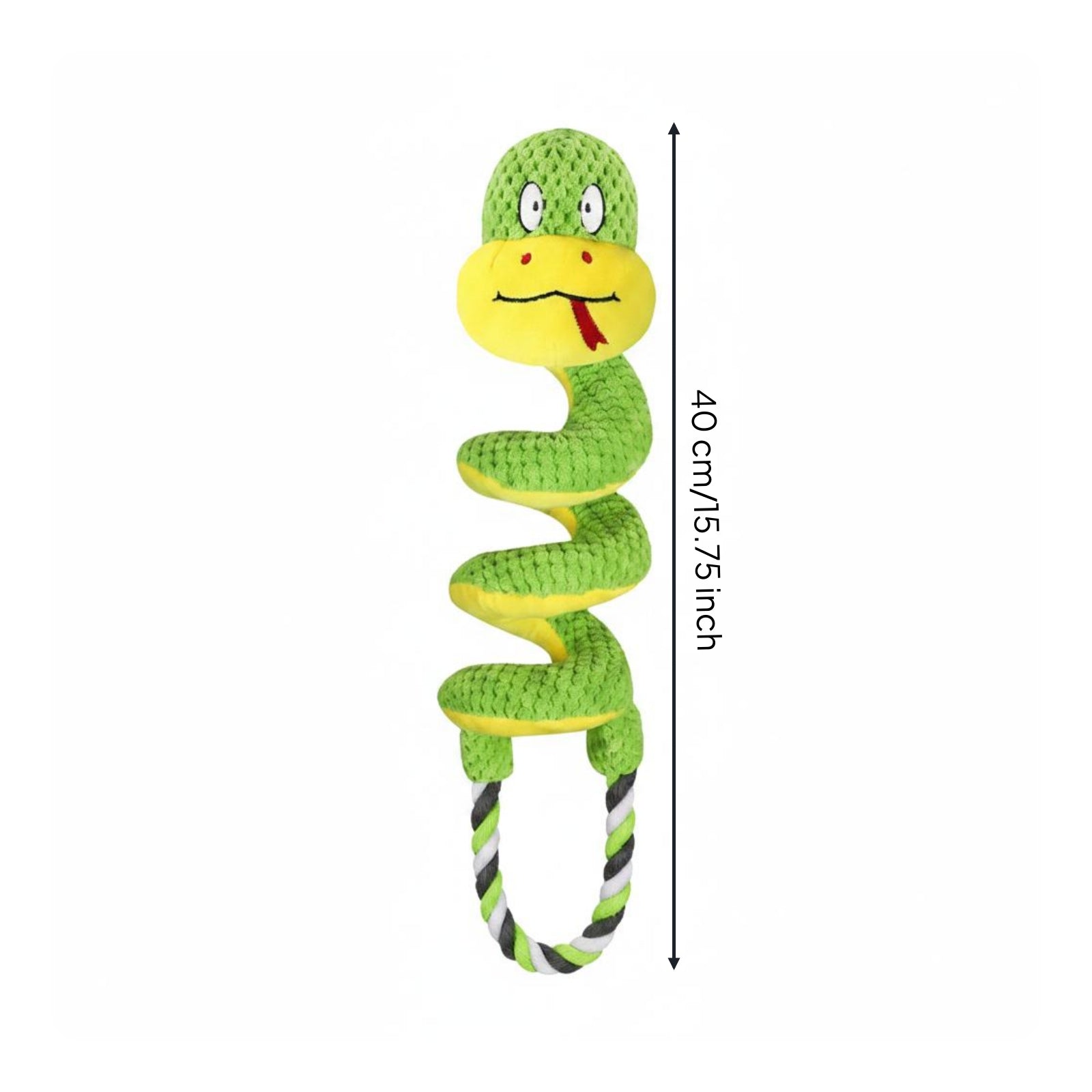 Squeaky Snake Toy Rope Loop Squeaky Dog Toy Interactive for Chewing