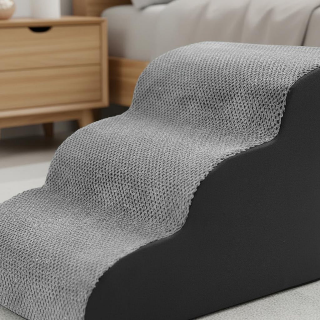 Dog Stairs for Bed Washable Cover Dog Bed Ladder Gentle Slope Design for Bedside
