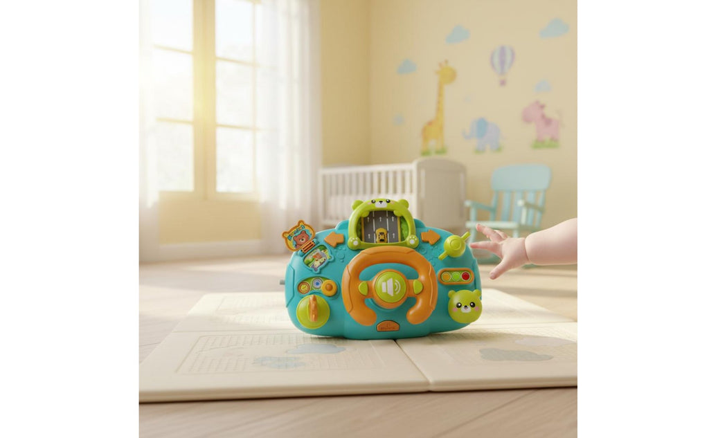 Musical Driving Simulator Toy Educational Musical Steering Wheel Toy for Infants