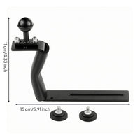 Underwater Camera Tray Bracket Aluminum Alloy Z Shaped Camera Grip mount 1/4 Inch Thread Underwater Tray Handle