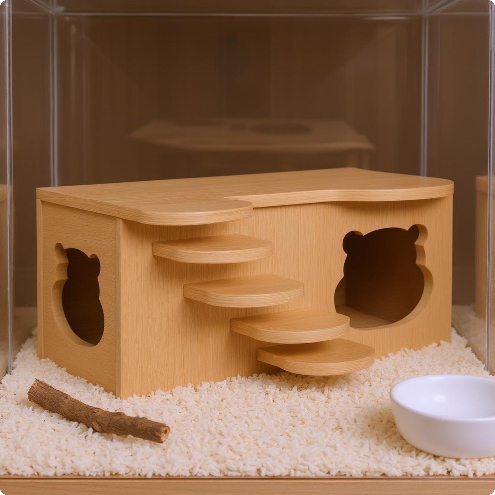 Hamster Hideout House Even Top Wooden Hamster House Sturdy