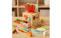 Educational Activity Cube Fine Motor Skills Wooden Activity Cube Educational for Children