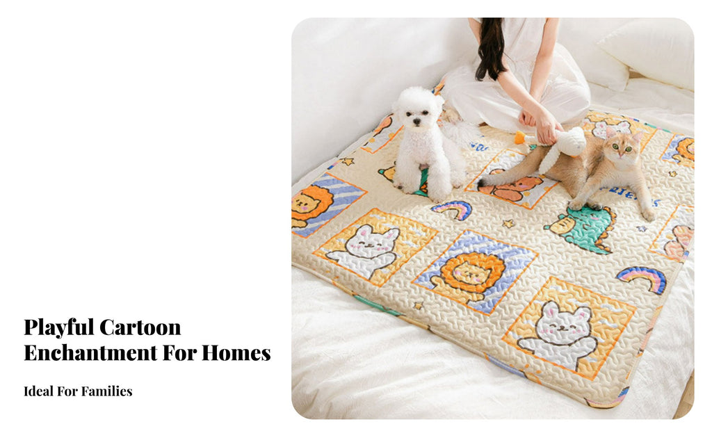 Cooling Pet Mat throughout the year Use pet Bedding Easy to Clean for Kennels, enclosures