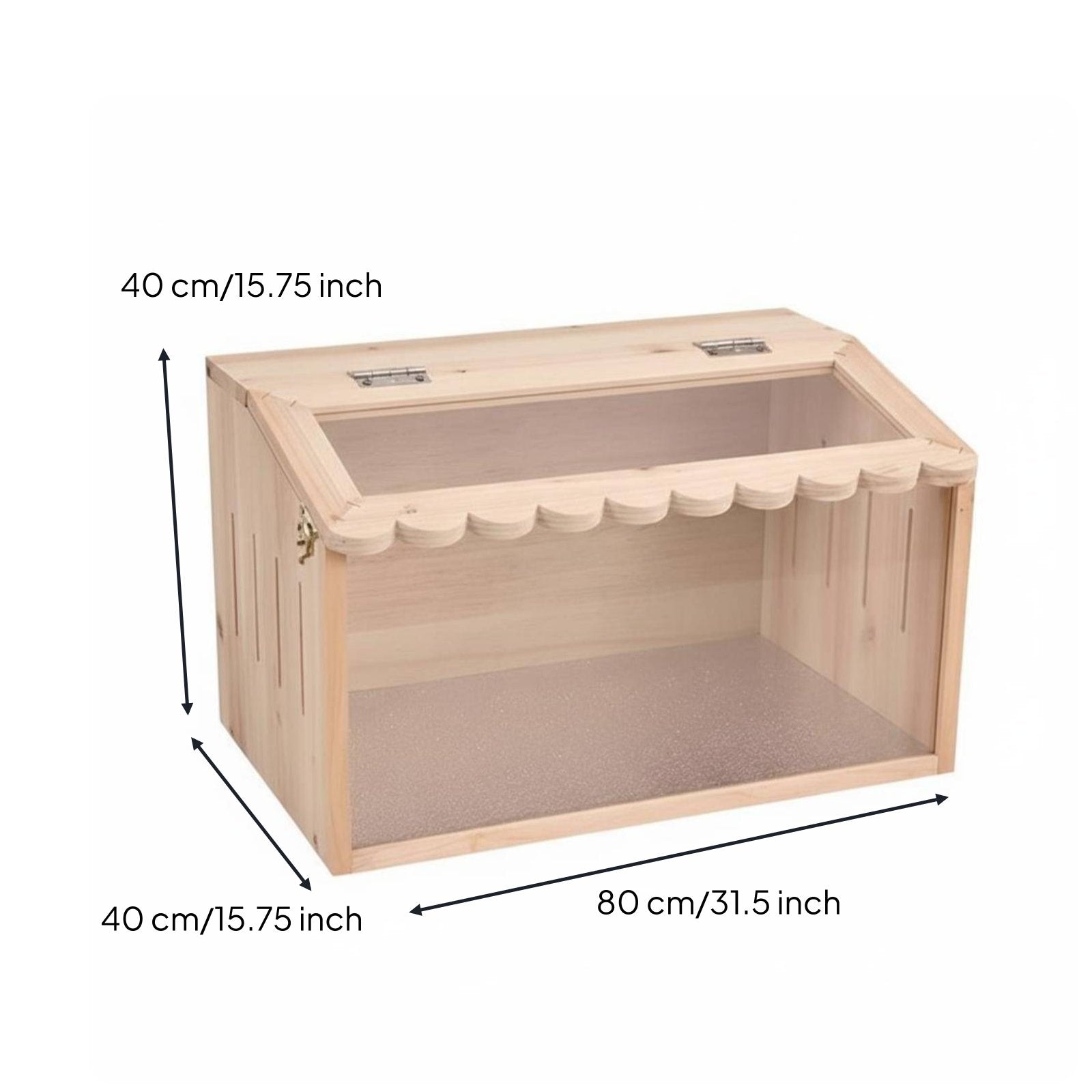 Reptile Habitat Box Good Ventilation Tank Reptile Enclosure Lock Breeding Tank for Desktop, Living Room