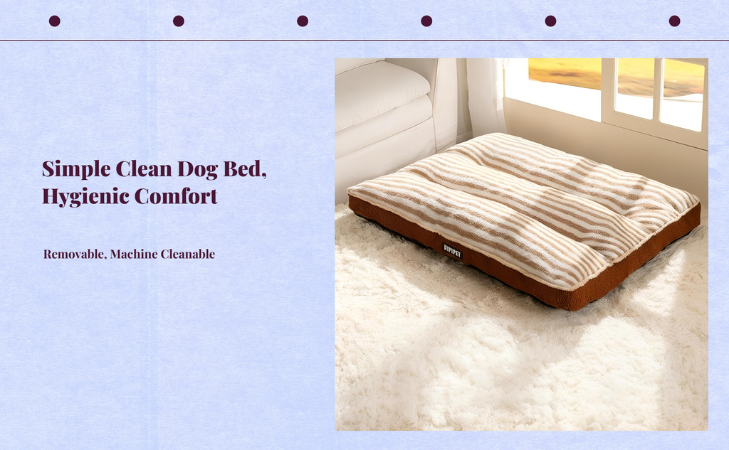 Dog Bed, Orthopedic cleanable Pet Sofa, Removable Cover, Winter Warm Mat for Large Dogs