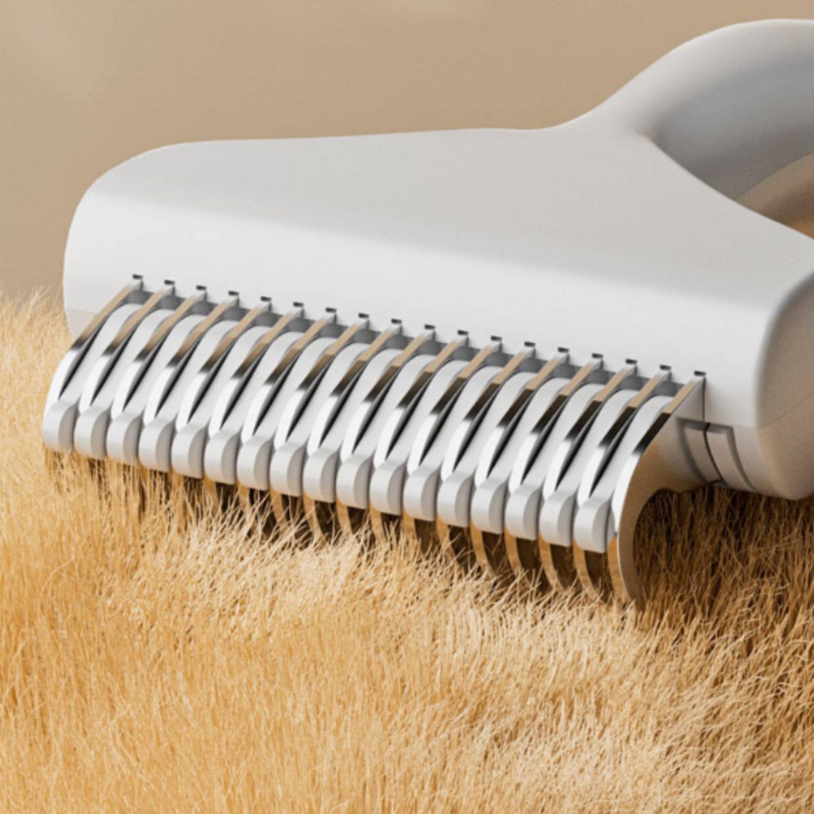 Cat Brush and Pet Hair Remover for Dog Grooming, Self-Cleaning Slicker with Release Button, Stainless Steel Comb, Short-Haired Dog Brush