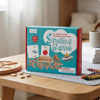 Wooden Spelling Game Uppercase Letters Wooden Letter Blocks Basic Words