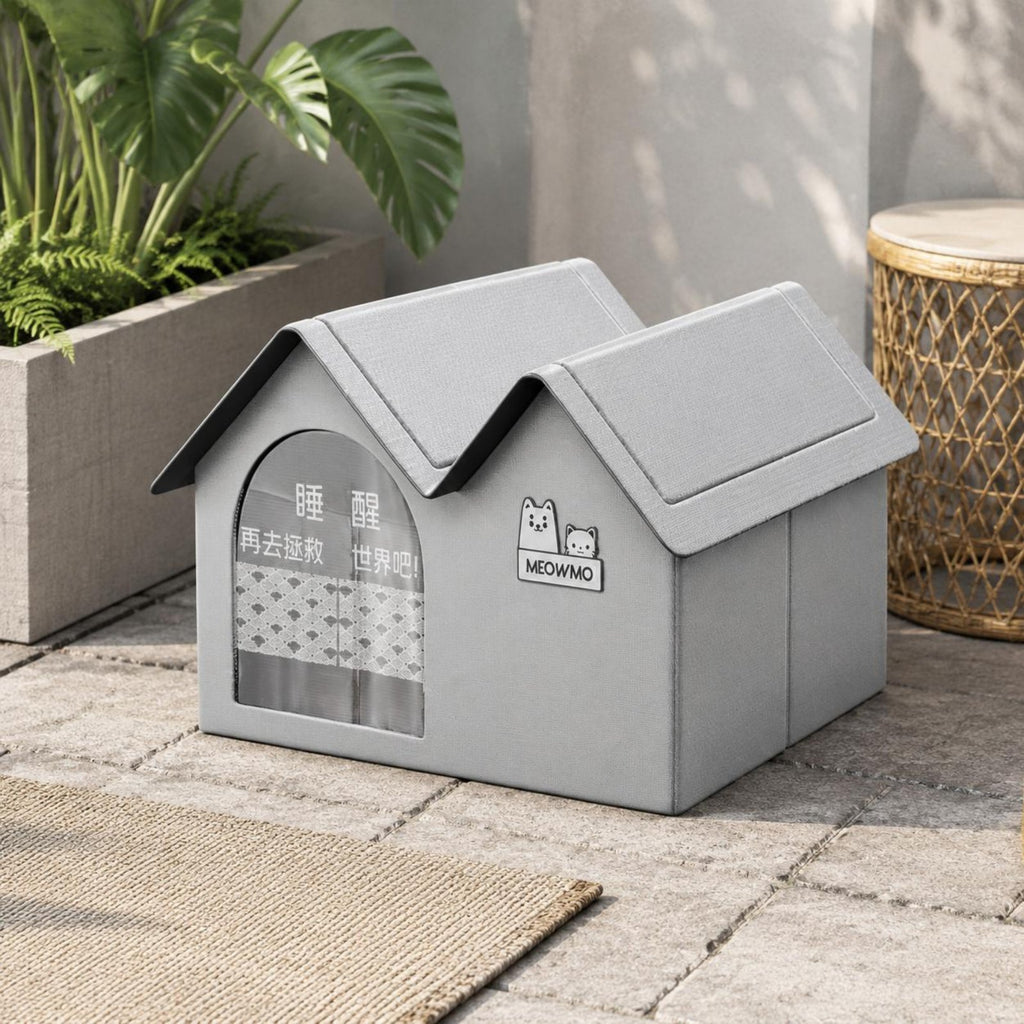 Cooling Feline Bed Air-Conditioned Room Enclosed Pet Bed Closed Design