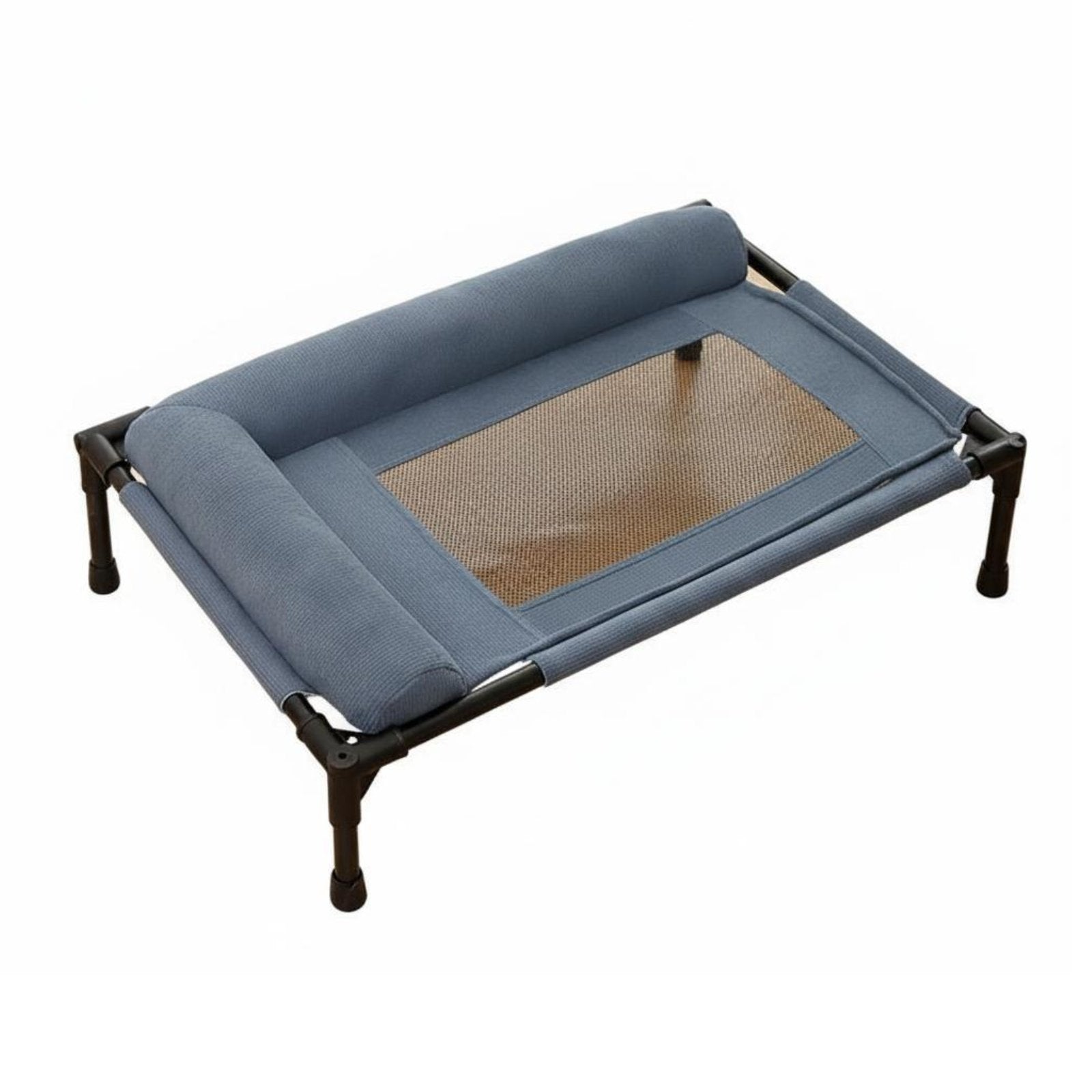 Elevated Pet Cot Sturdy Frame Mesh Pet Sling Bed Easy Assembly for Dogs, Cats