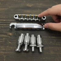 Tune-O-Adjustable Roller Bridge Reduces String Breakage Musical Instrument