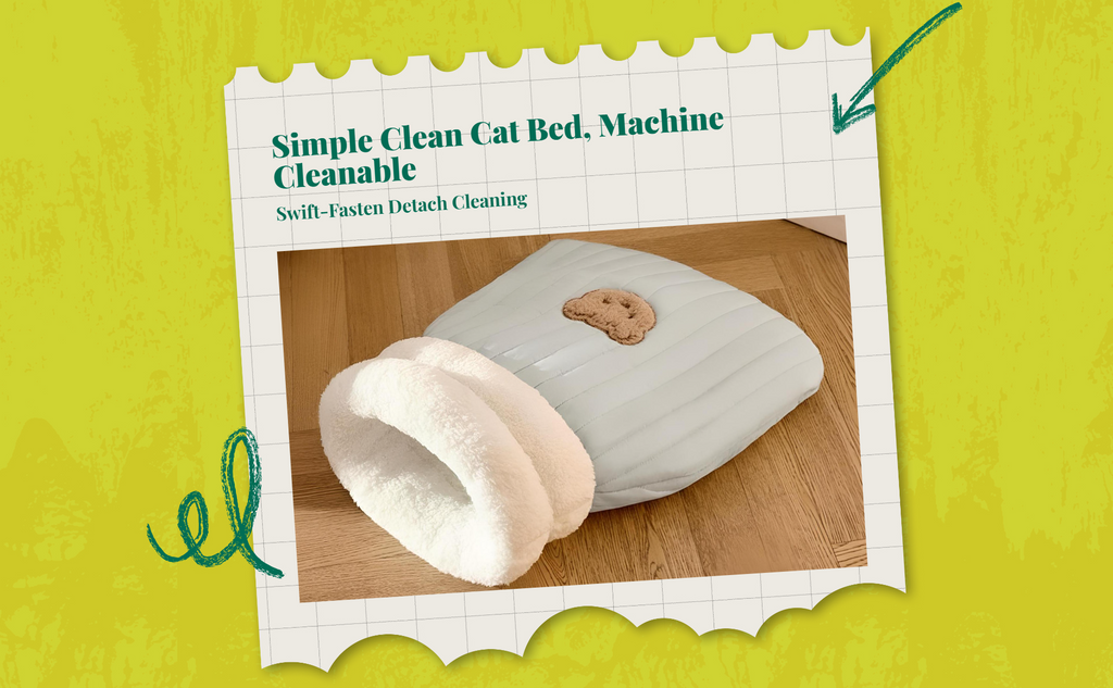 Cat Cave Bed Cozy Indoor Sanctuary Warm Winter Sleeping Bag