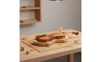 4/4 Violin Mold Full Size Violin Plate Mold Wooden for Luthiers