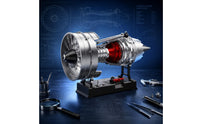 doubleSpool Turbofan Model Layered Rotor-Style Metal Turbofan Model Detailed