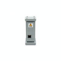 Miniature Transformer Box Ribbed Substation Model Grey for Dioramas, Hobbyists