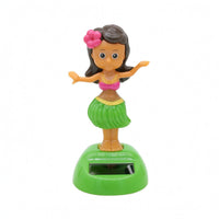 Solar Hula Girl Cartoon Solar Dashboard Ornament Batteries Not Needed