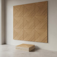 Wood Grain Acoustic Panel Texture Decorative Wall Panel fire Retardant Self Acoustic Foam for Office