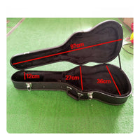36 Inch Guitar Case Shockproof Wood Guitar Case Soft Padded Interior Instrument Storage for Travel