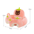 Soft Baby Sofa Sound-Making Sit Me up Sofa Spine Support for Babies
