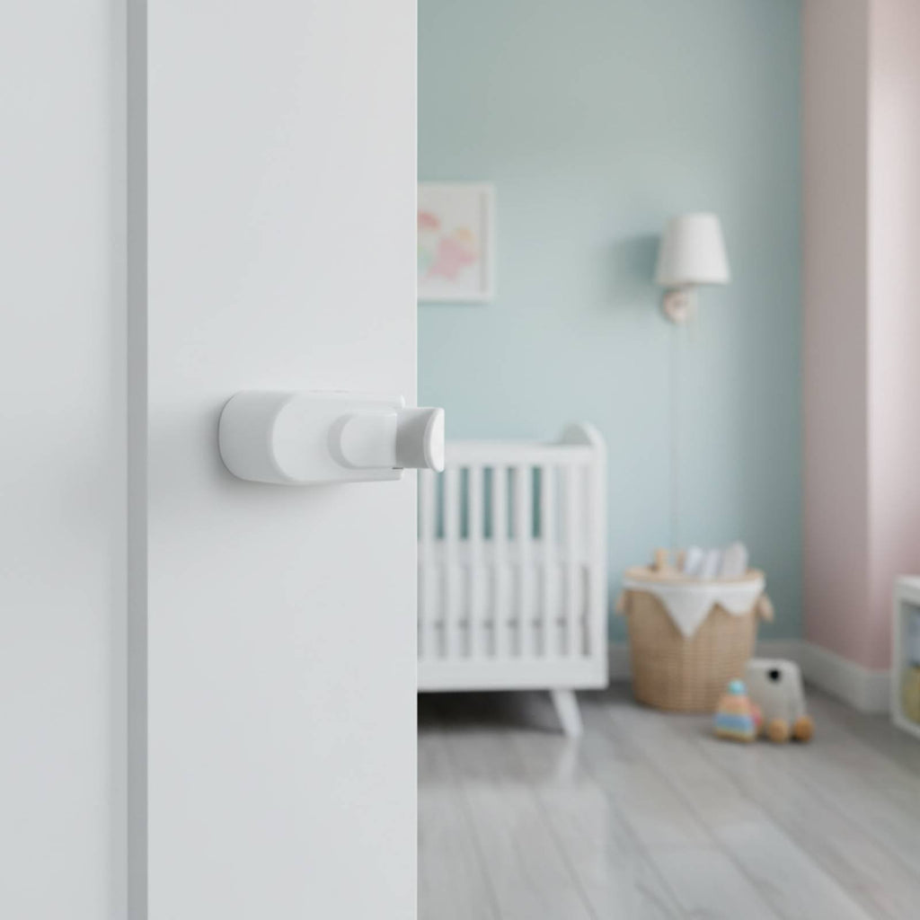 Babyproof Childproof Door Lock Easy to Install Baby Safety Door Lock out of Reach Design for Nursery, Bedroom