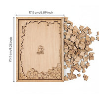 100 Pieces Standing Display Puzzle Gift Cat Shaped Puzzle Hard for Couples