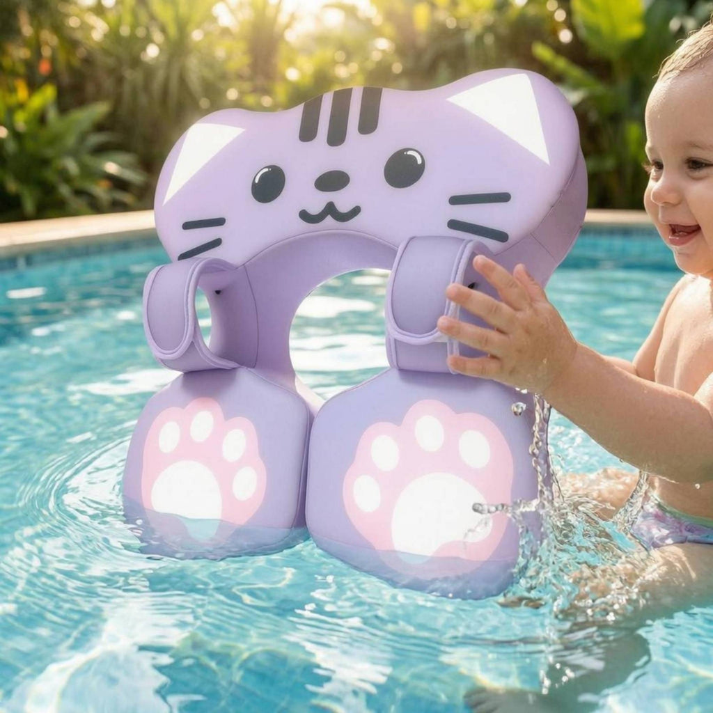 Underarm Baby Buoy Soft 3D Material Baby Swim Buoy Band Violet for Toddlers