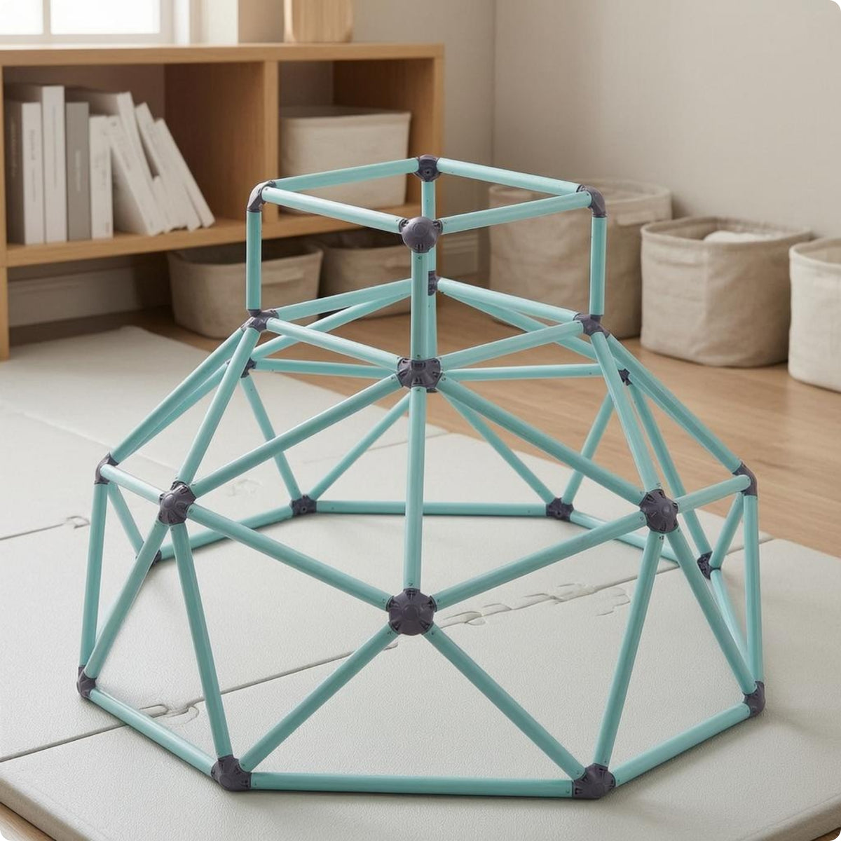 Geodesic Climbing Dome Square Stage Indoor Climbing Dome Multi-Sided Base for Children