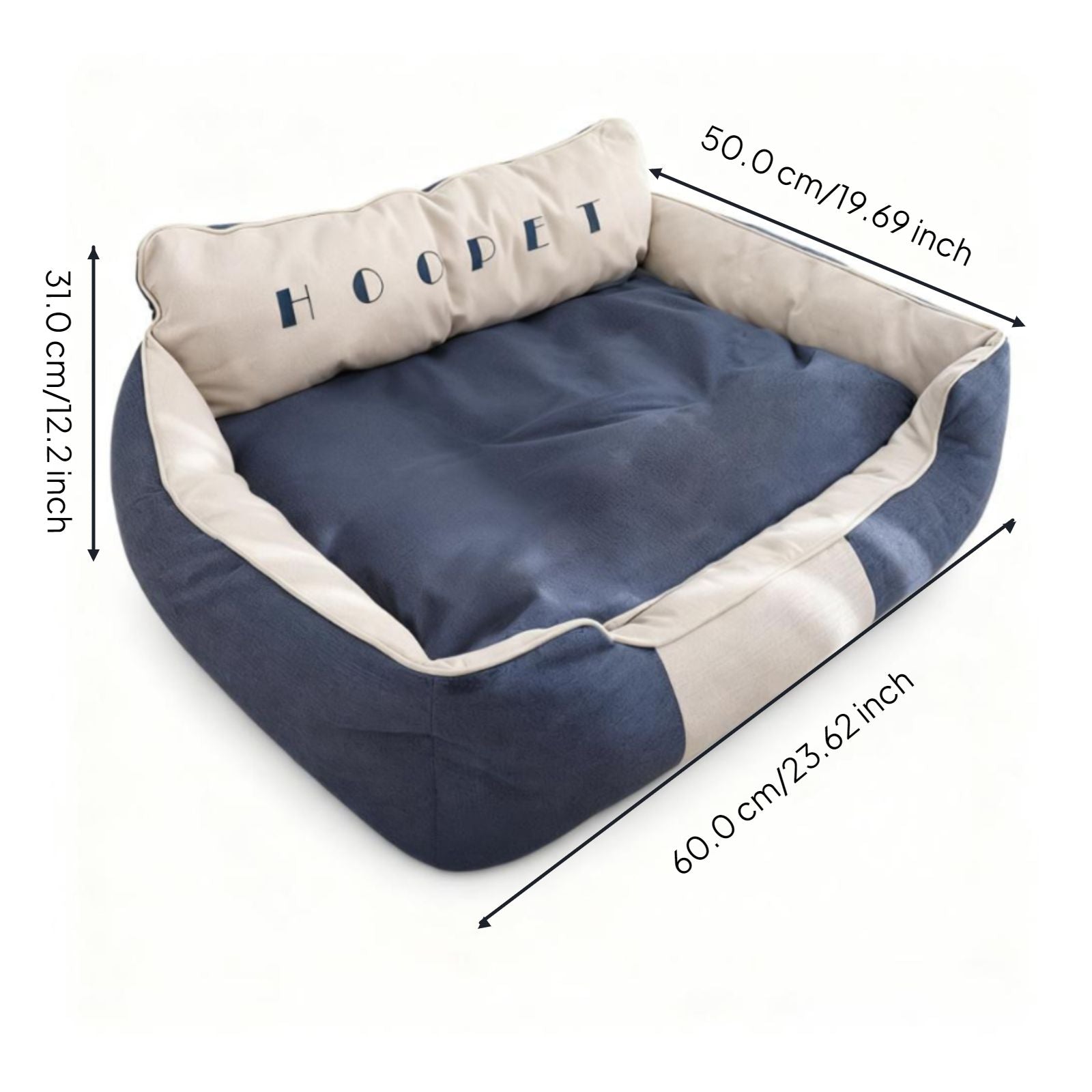 Orthopedic dog bed, washable cover