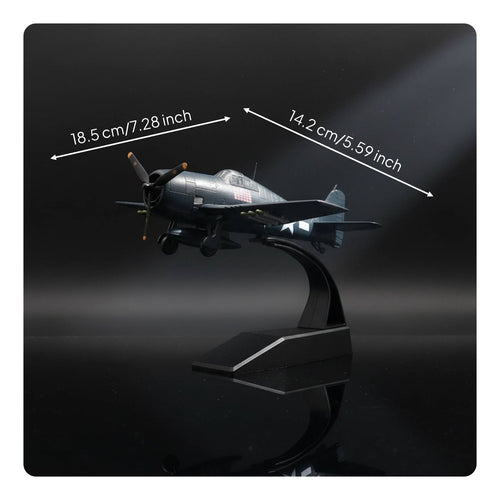 1/72 Scale F6F Model Historically Accurate Markings 360° Rotating Stand 1/72 Model Plane Jet for Collectors