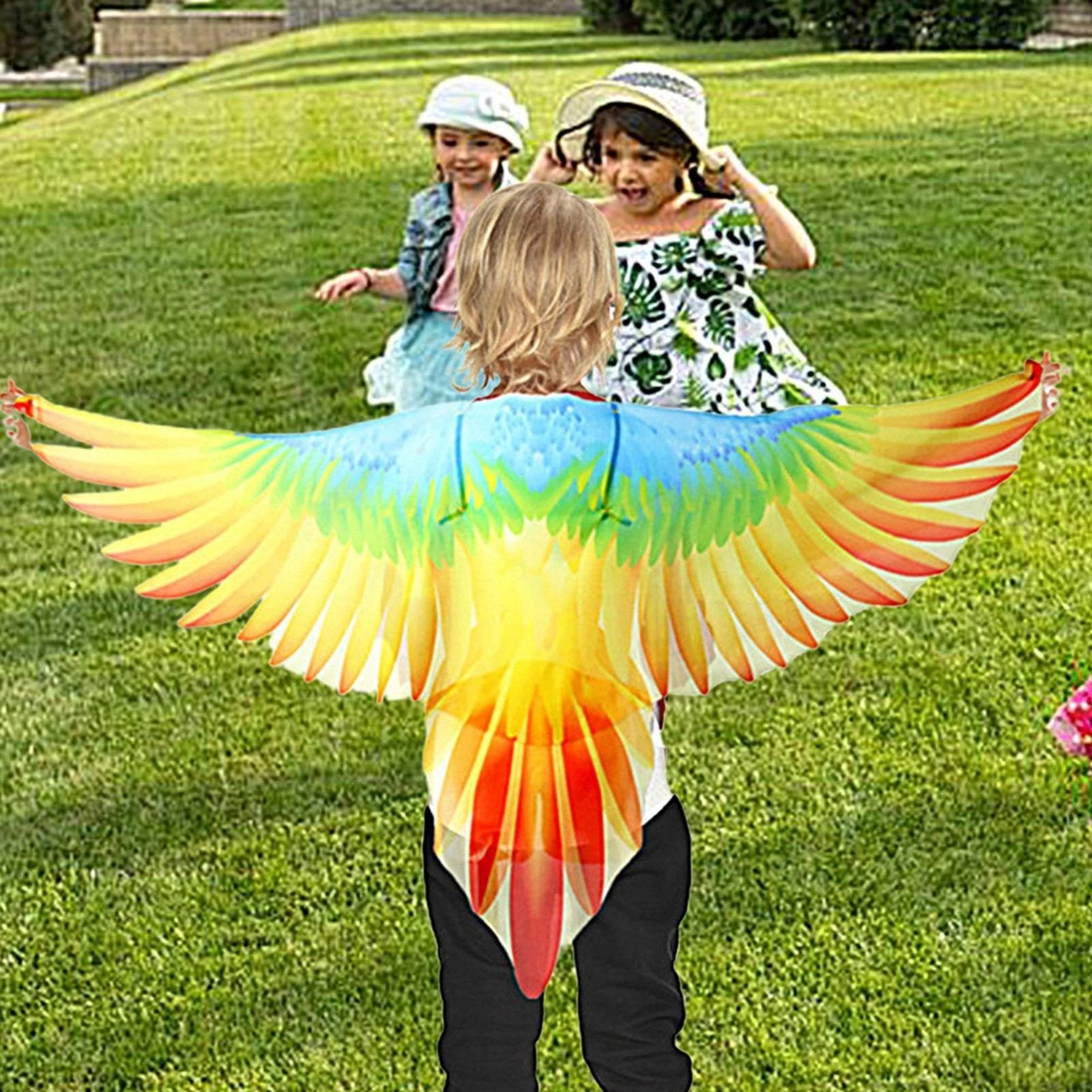 Parrot Costume Feathered Extensions Halloween Bird Feathered Extensions Role